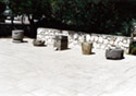 Mineral and corn mills. Atrium of Laurion Museum